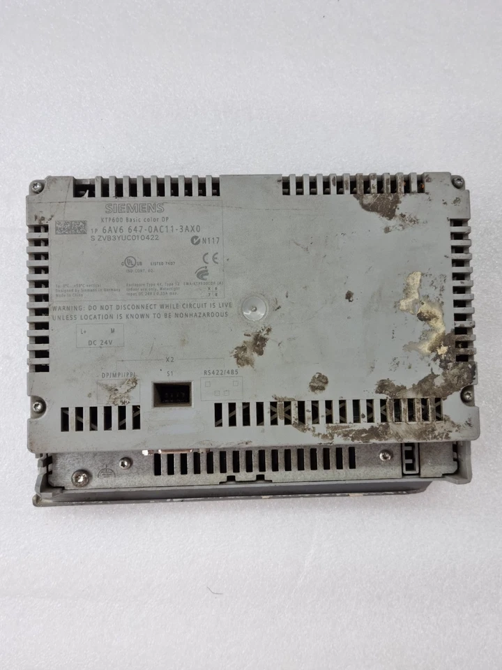 SIEMENS KTP600 BASIC COLOR DP 6AV6 647-0AC11-3AX0 FOR PARTS